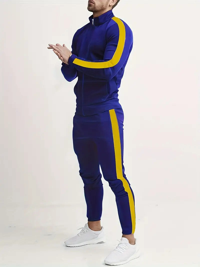 Levoire | Ensemble De Sport Pour Hommes (2 Pièces) Bleu