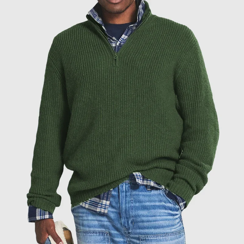 Levoire | Sweat À Fermeture Éclair Pour Hommes Vert foncé