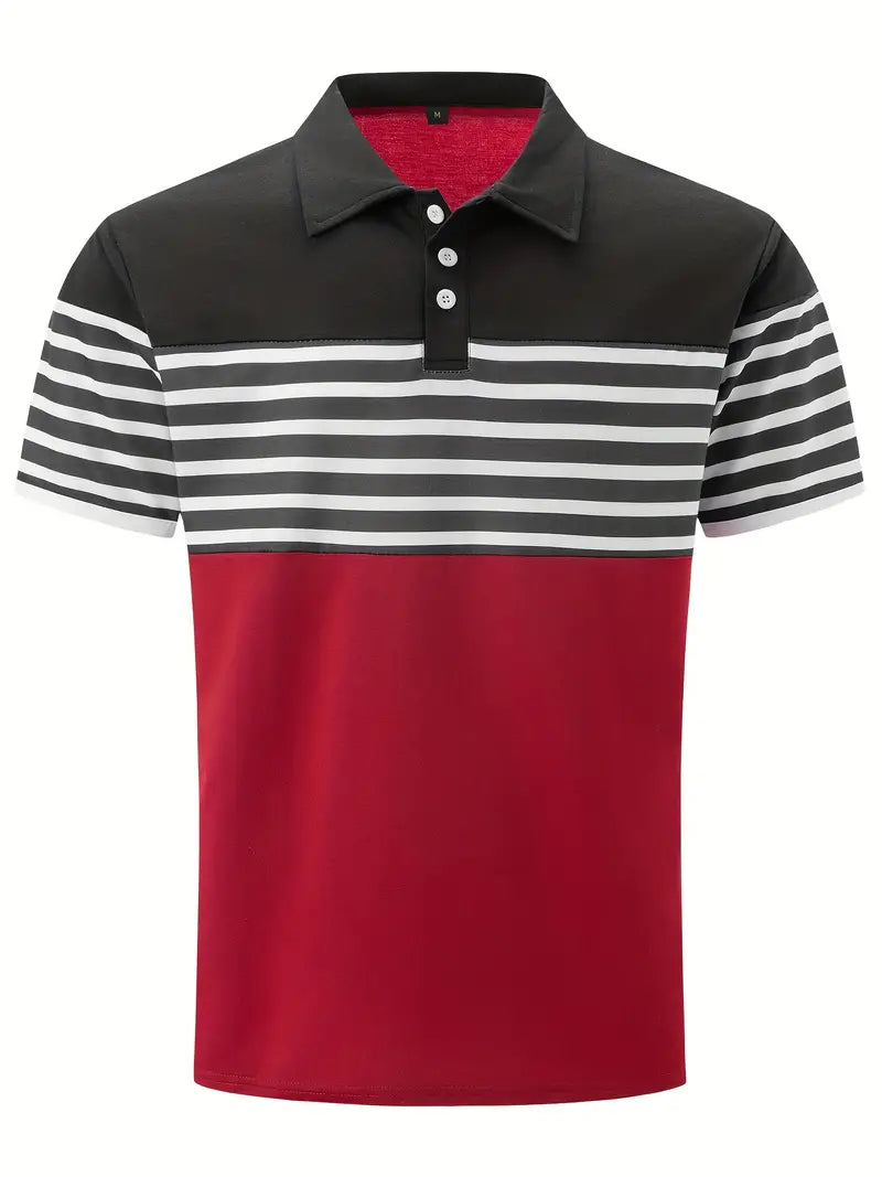 Levoire | Chemise Décontractée Rayée Manches Courtes