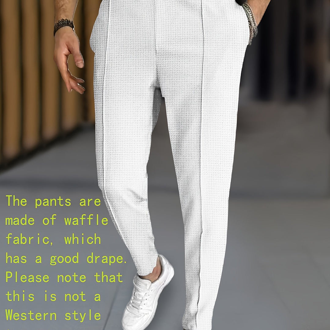 Levoire | Pantalon De Bain En Tricot À Carreaux Unicolore Avec Cordon Ajustable