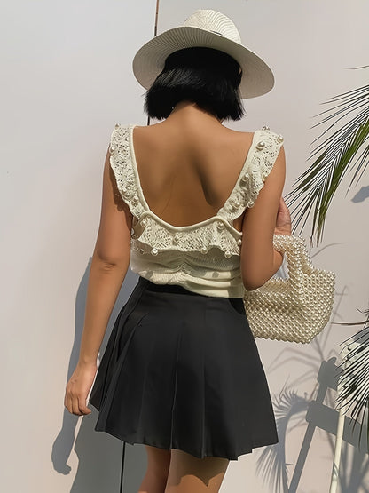 Levoire | Jupe Taille Haute Pour Femmes Avec Plis Et Shorts Doublés