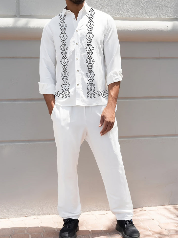 Levoire | Ensemble Guayabera Cubain Blanc