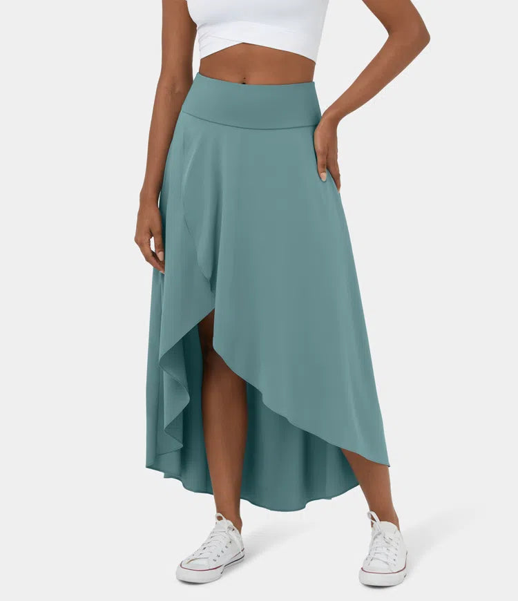 Levoire | Jupe Maxi Lastique Avec Pantalon Court Vert