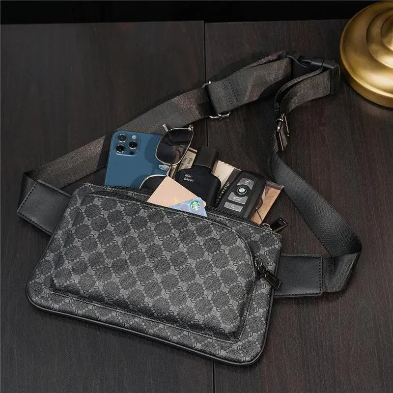 Levoire | Poche poitrine pour téléphone, sac à bandoulière multifonction pour hommes à la taille