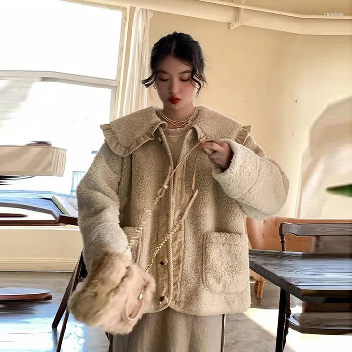 Levoire | Veste Avec Col Et Volants Pour Femmes