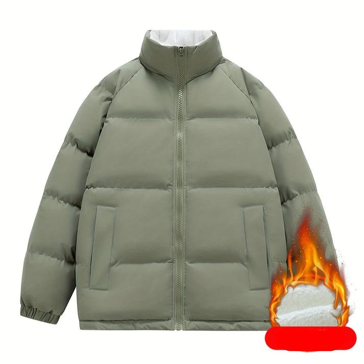 Levoire | Veste Polaire À Manches Longues Avec Fermeture Éclair, Manteau Bouffant Vert