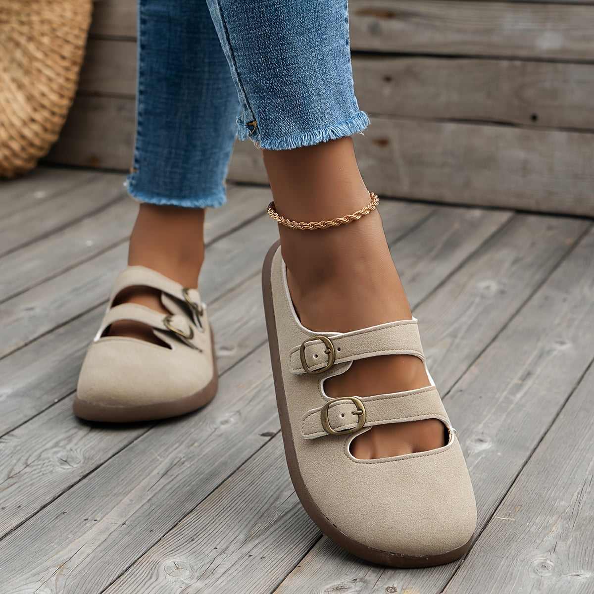 Levoire | Chaussures En Bois Élégantes Et Confortables Beige