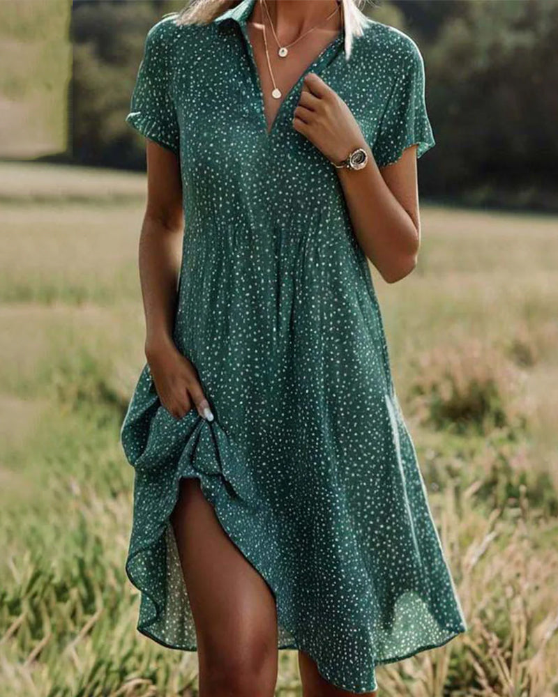 Levoire | Robe Stipple Vert