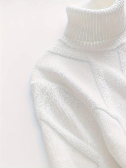 Levoire | Pull À Col Roulé En Tricot Avec Coupe Moderne