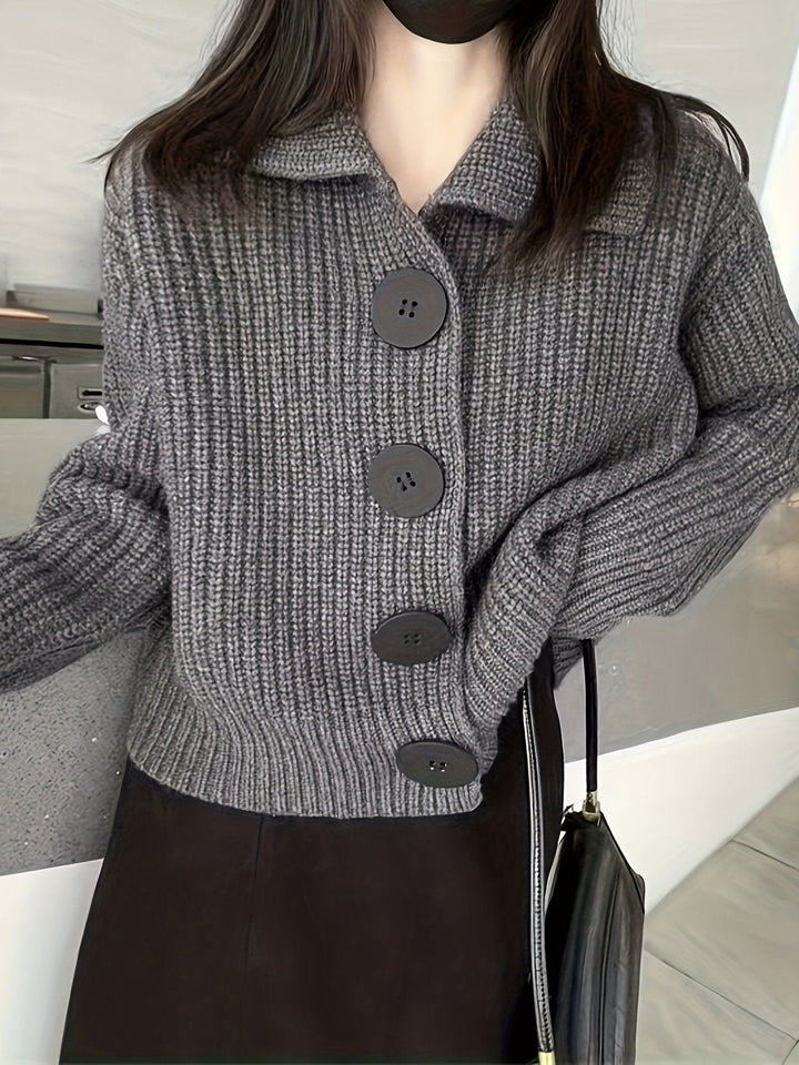 Levoire | Gilet En Tricot Côtelé Avec Coupe Décontractée Gris Taille unique