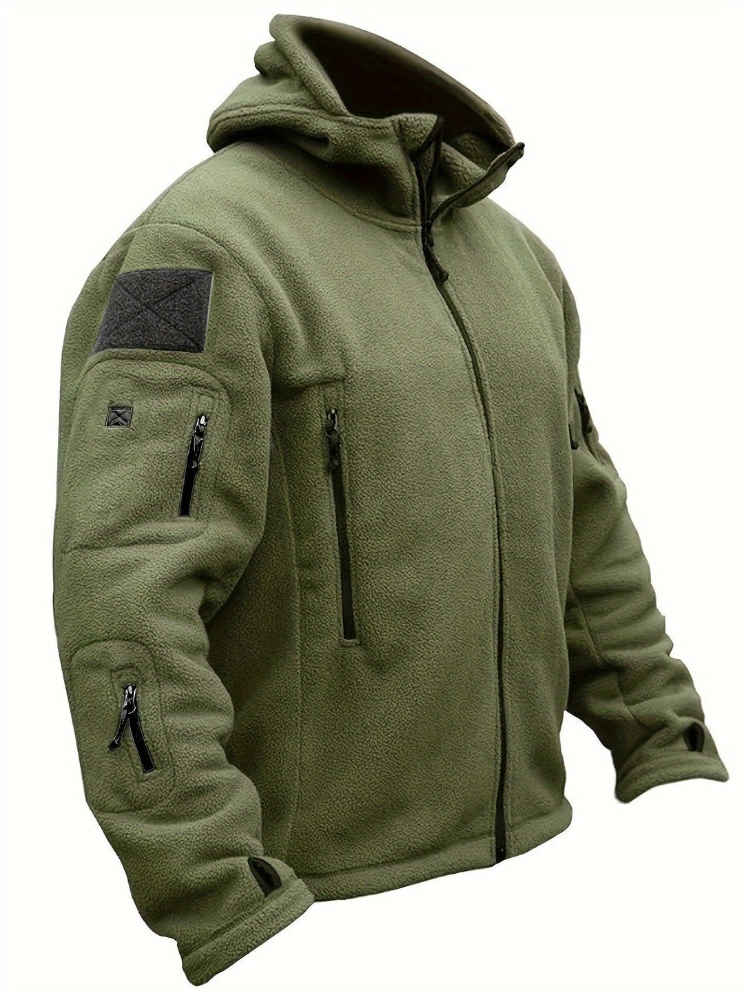 Levoire | Veste en polaire coupe-vent Armée verte