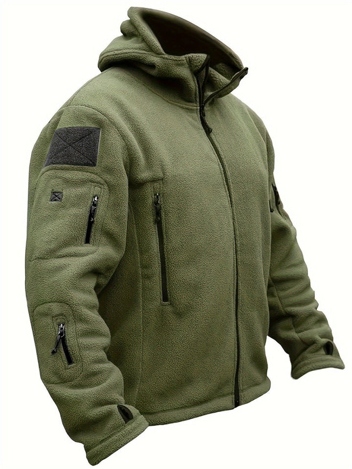 Levoire | Veste en polaire coupe-vent Armée verte
