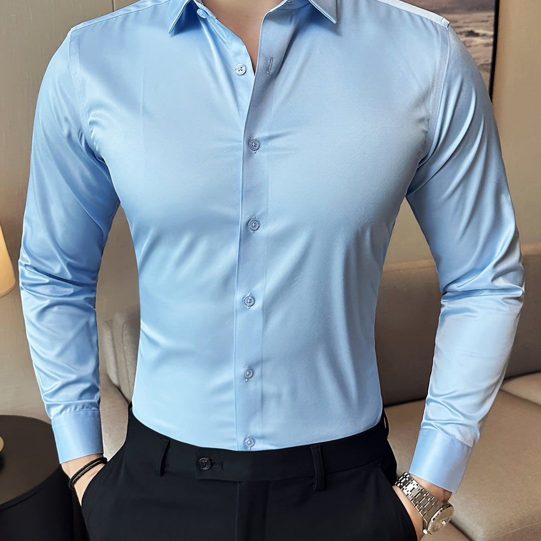 Levoire | Classique Uni Manches Longues Chemise