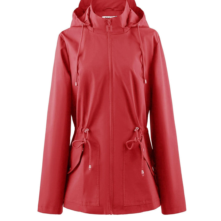Levoire | Veste Imperméable À Taille Haute Pour Le Printemps / L'Automne Avec Capuche