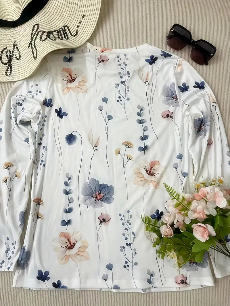 Levoire | T-Shirt À Manches Longues Avec Imprimé Floral
