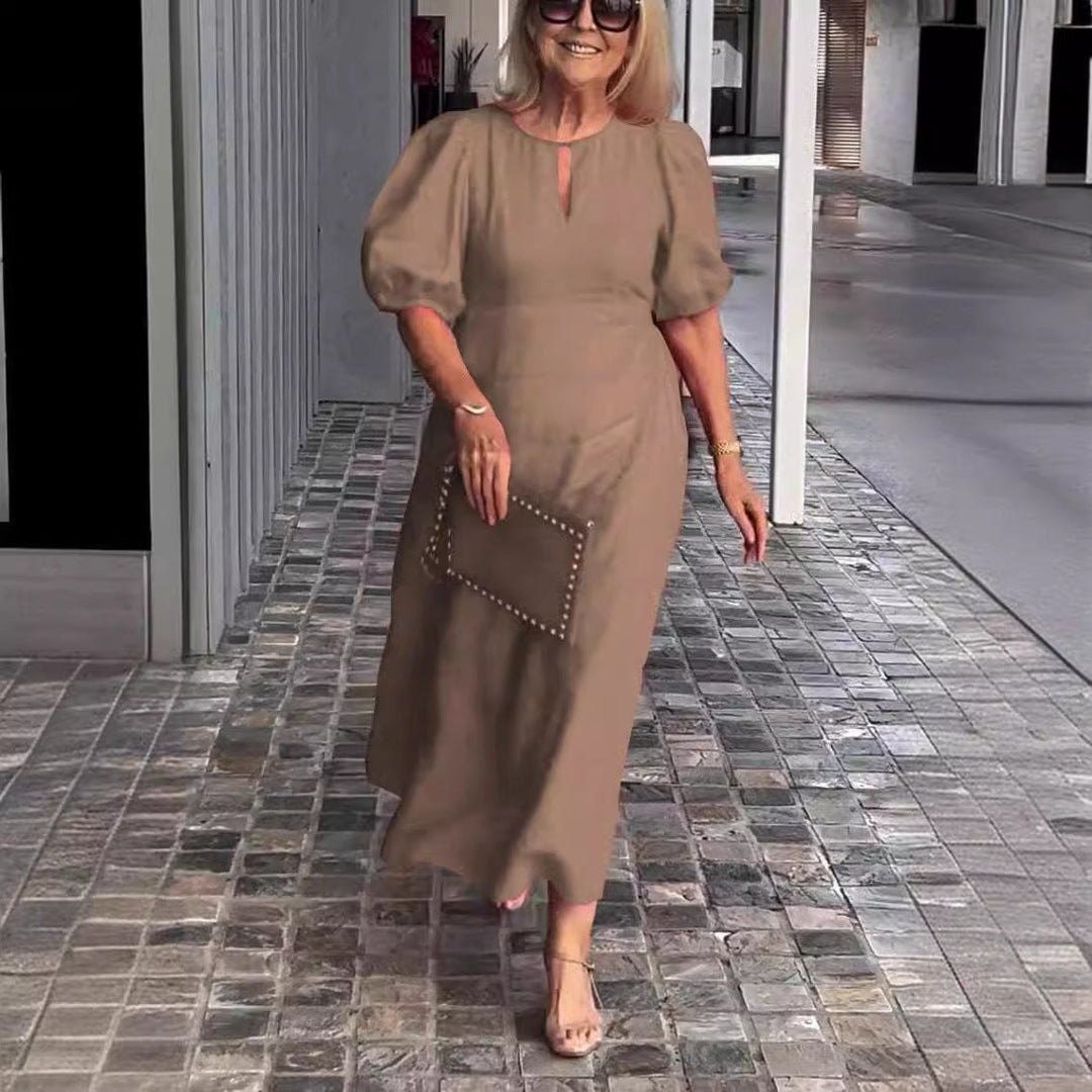 Levoire | Robe Bohème Longue Et Fluide Beige doux