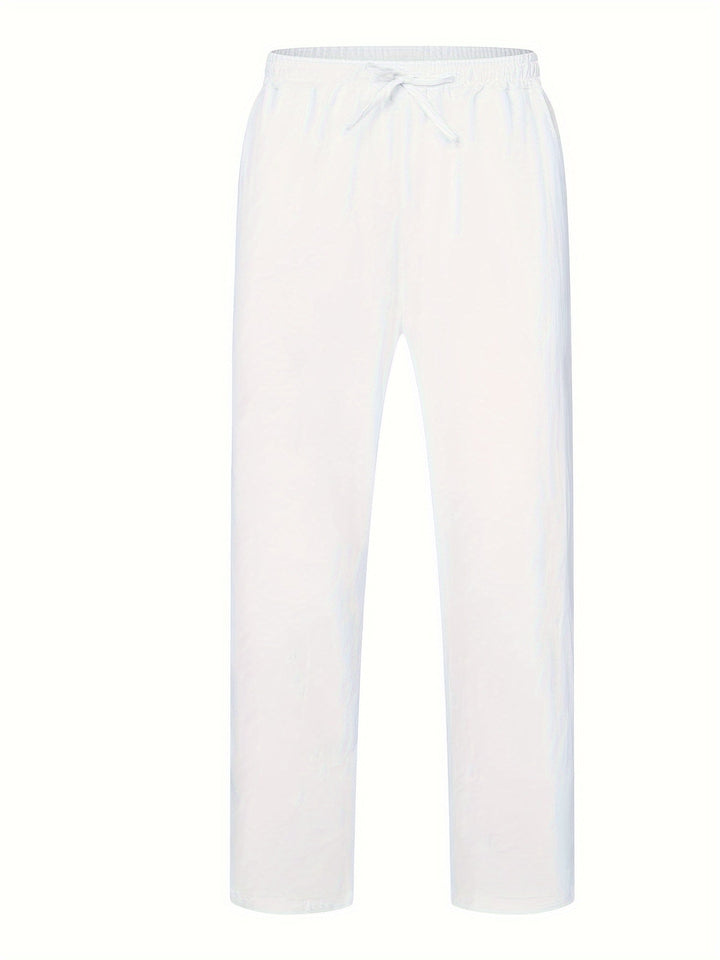 Levoire | Coton Lin Pantalons Homme Pour Une Coupe Décontractée