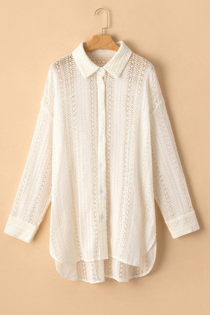Levoire | Col En Crochet En Dentelle T-Shirt Grande Taille