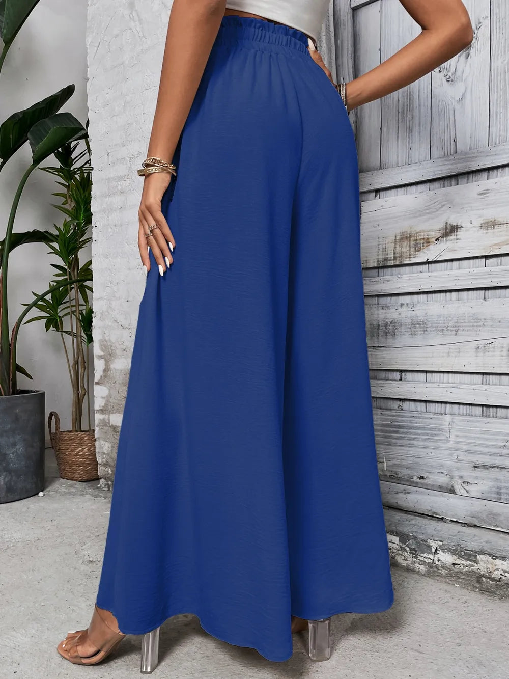 Levoire | Honey Tied Pantalon Large Taille Haute