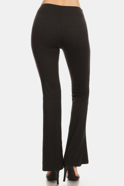 Levoire | Leggings Noirs Évasés Taille Haute