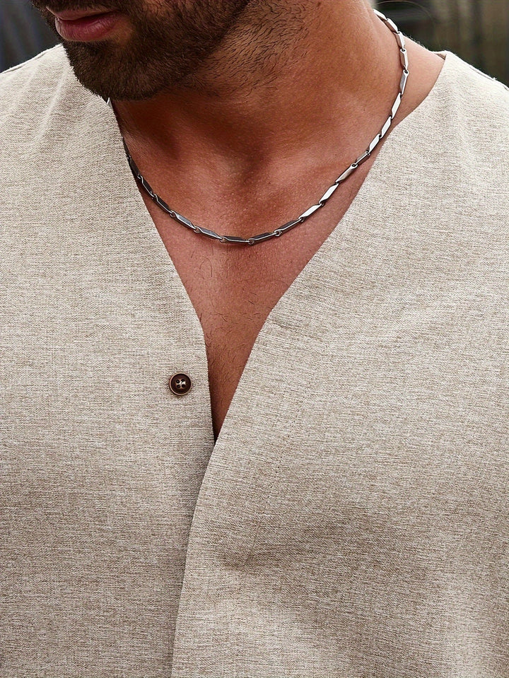 Levoire | Ensemble Léger Pour Hommes 2 Pièces T-Shirt Henley À Manches Longues Et Pantalon