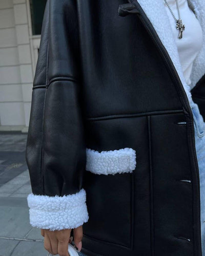 Levoire | Veste En Cuir À Manches Longues Pour Femmes