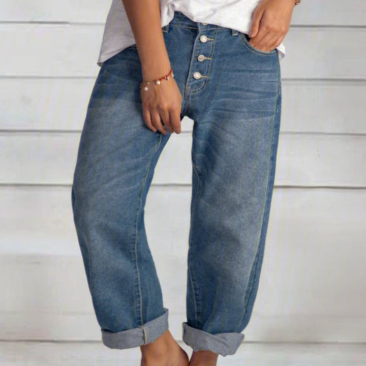 Levoire | Jean Tendance Avec Fermeture À Boutons