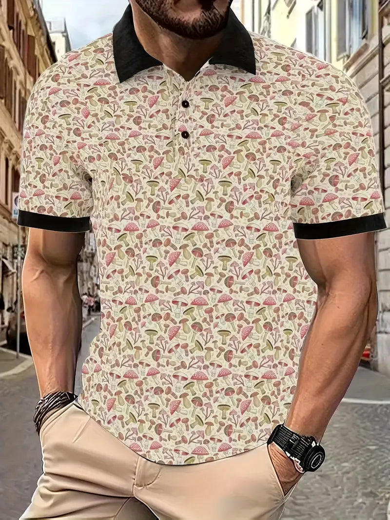 Levoire | Chemise Manches Courtes Imprimé Décoratif Couleur mixte