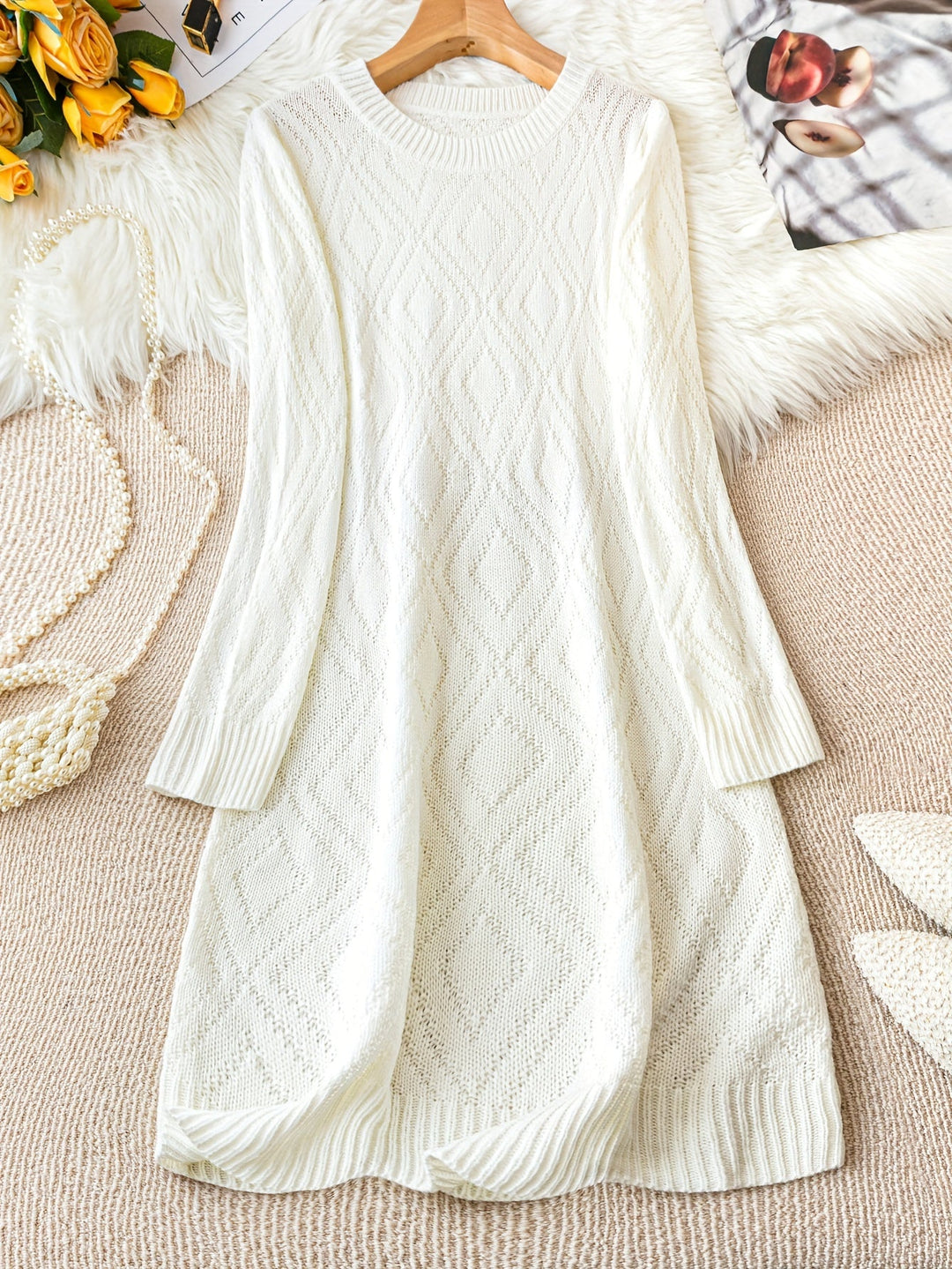 Levoire | Robe Col Rond Avec Cache-Peau