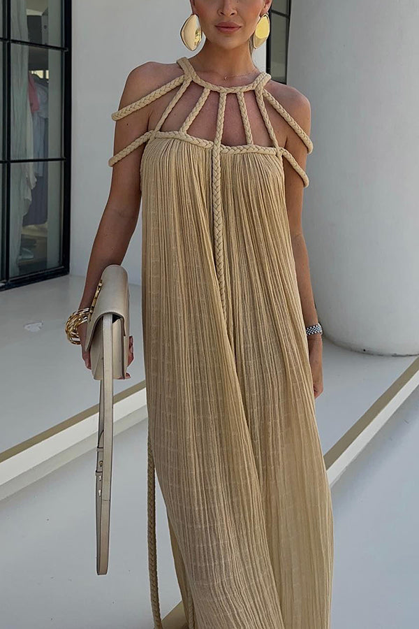 Levoire | Robe Maxi Confortable Oro Taille unique