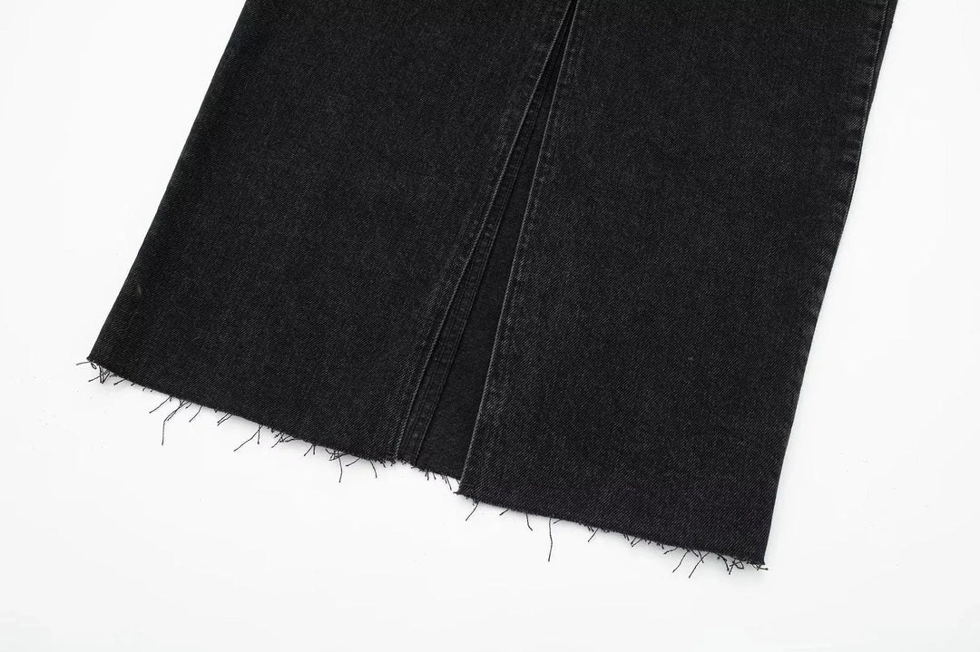Levoire | Jupe avec design fendu et double poche à taille haute