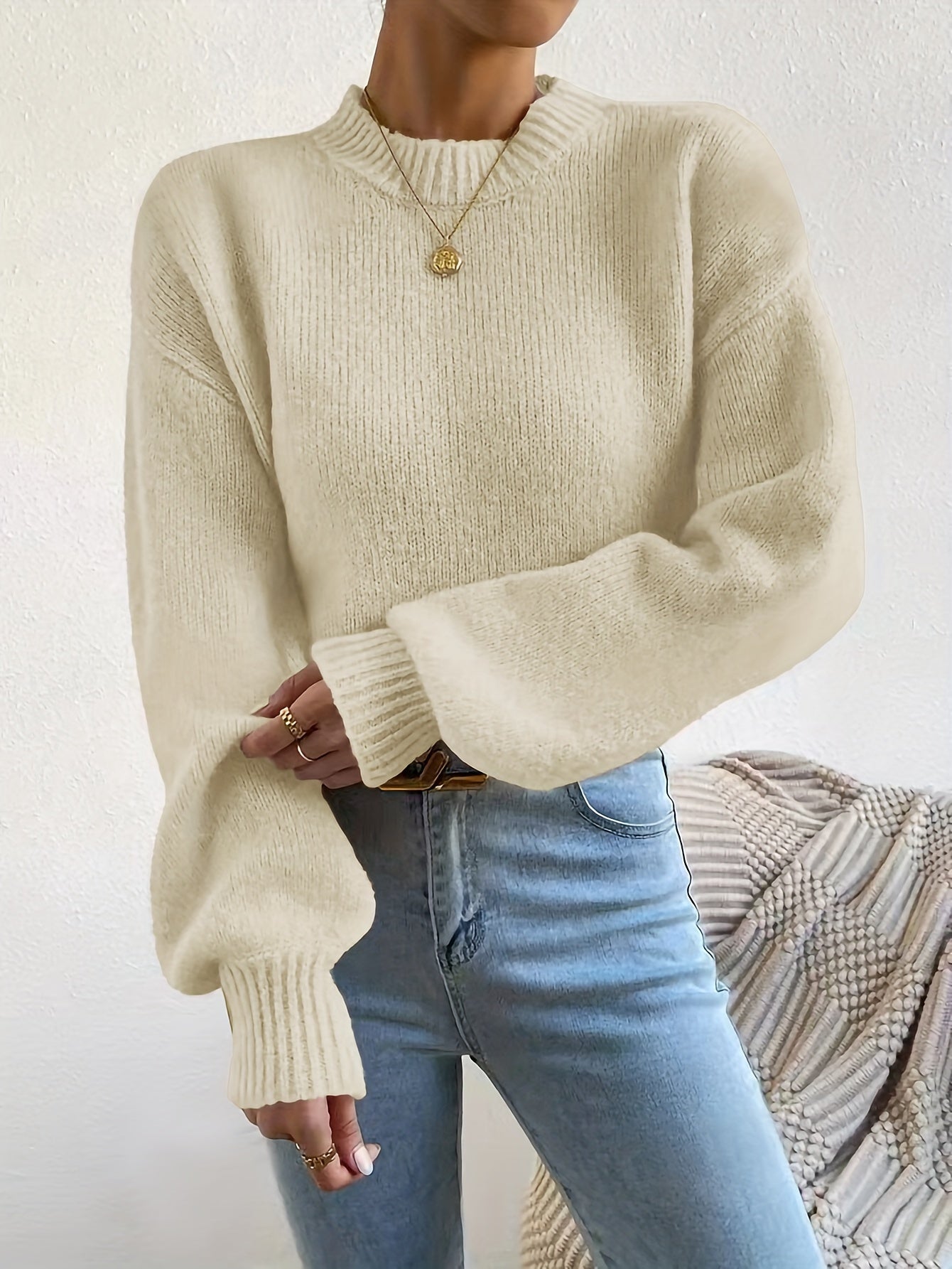 Levoire | Superbe Pull Avec Des Manches Lanternes