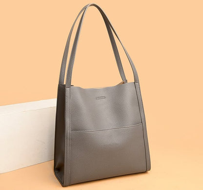 Levoire | Femme Sac fait main avec bandoulière Gris