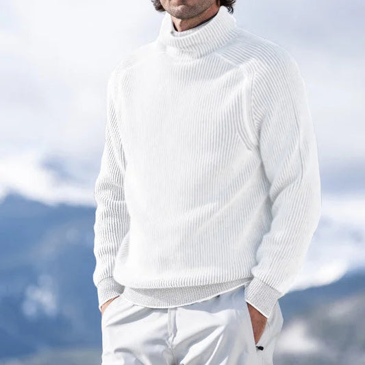 Levoire | Pull À Col Montant Confortable Pour Chaleur Et Style Blanc
