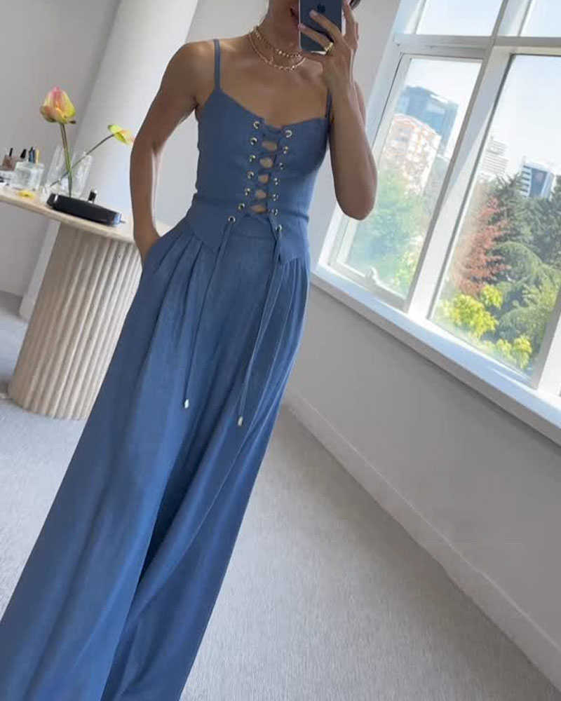 Levoire | Robe midi à imprimé graphique Bleu