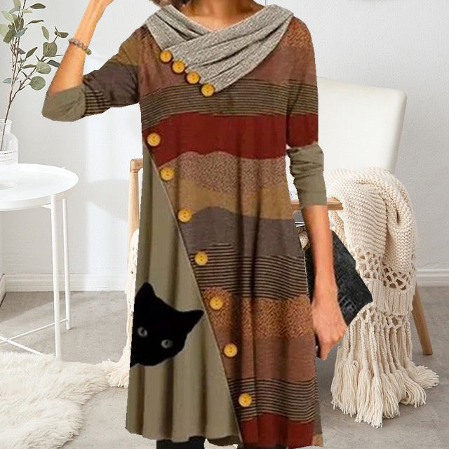 Levoire | Patchwork À Imprimé Chat Multicolore