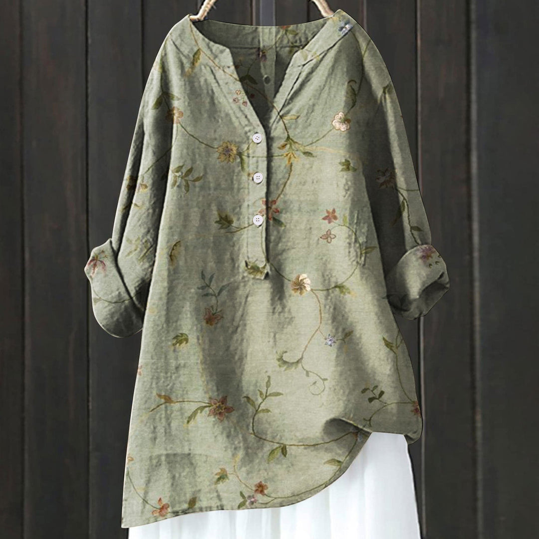 Levoire | Blouse Robe Floral Vert
