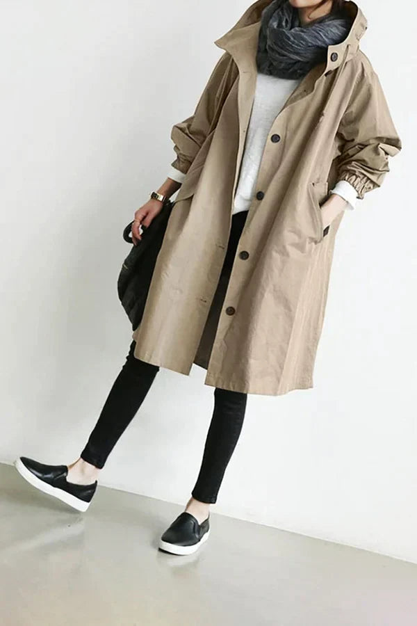 Levoire | Manteau De Pluie Ubergroßer Tendance Shield Beige
