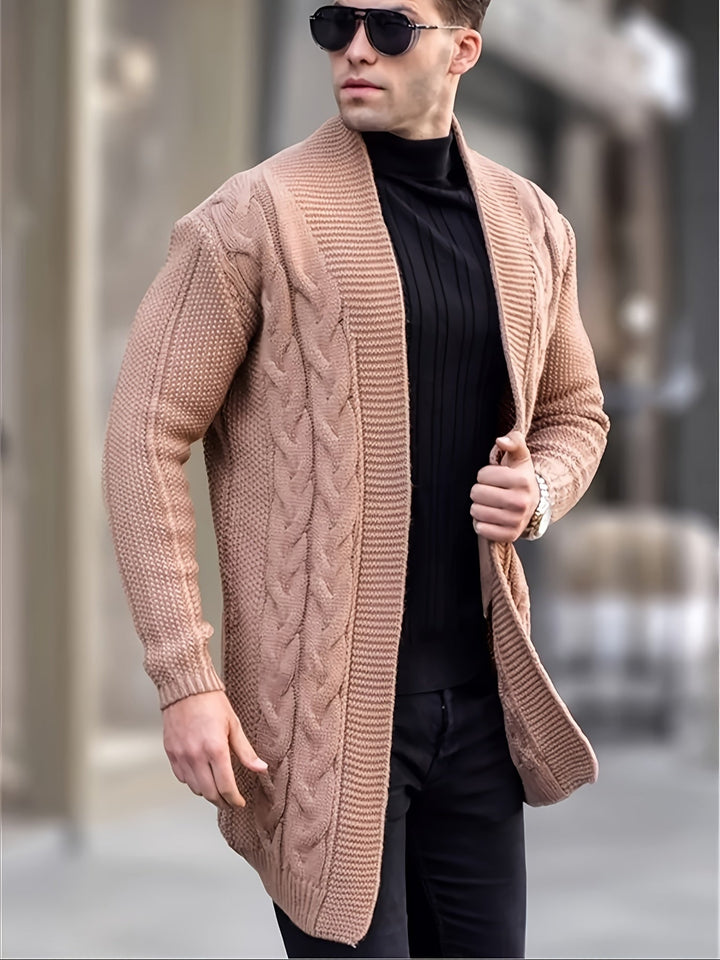 Levoire | Grandes Tailles Cape En Tissu Pour Homme Hellepink Gris