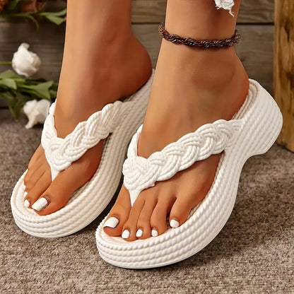 Levoire | Sandales À Talons Épais Antidérapantes Élégantes Blanc