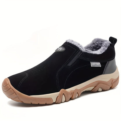 Levoire | Confortables Chaussures Sneaker Chaudes Pour Hommes Fleece noir