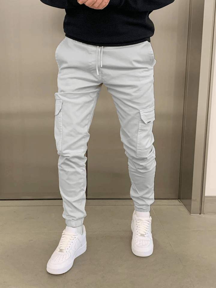 Levoire | Pantalon Jogger Cargo : Le Confort Rencontre Le Style Gris clair