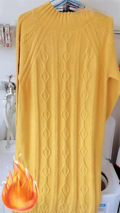 Levoire | Robe En Velours Jaune Épais