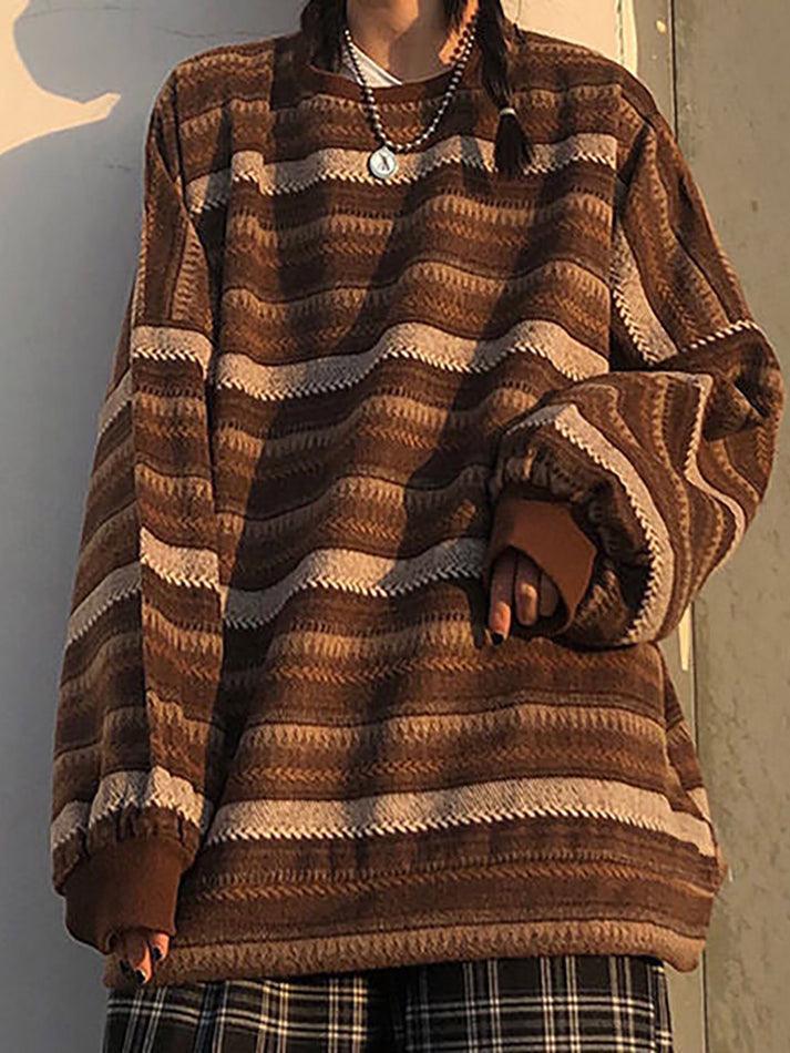 Levoire | Pull De Mamie Des Années 80 Braun
