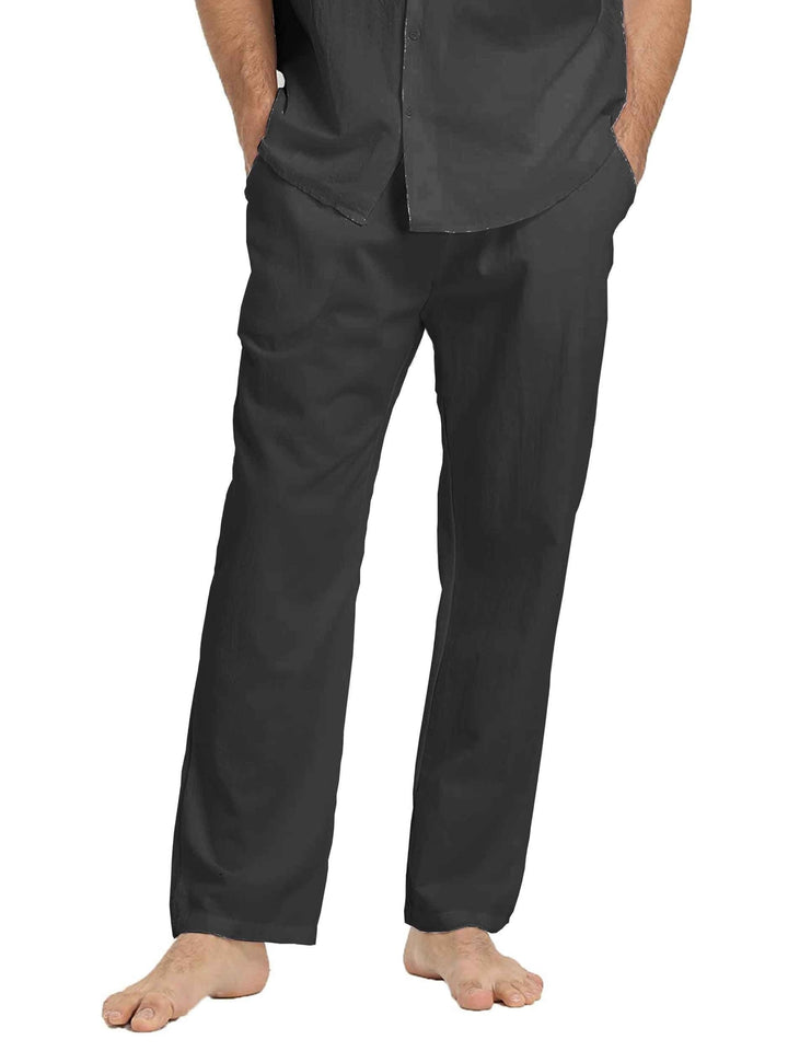 Levoire | Coton Lin Pantalons Homme Pour Une Coupe Décontractée
