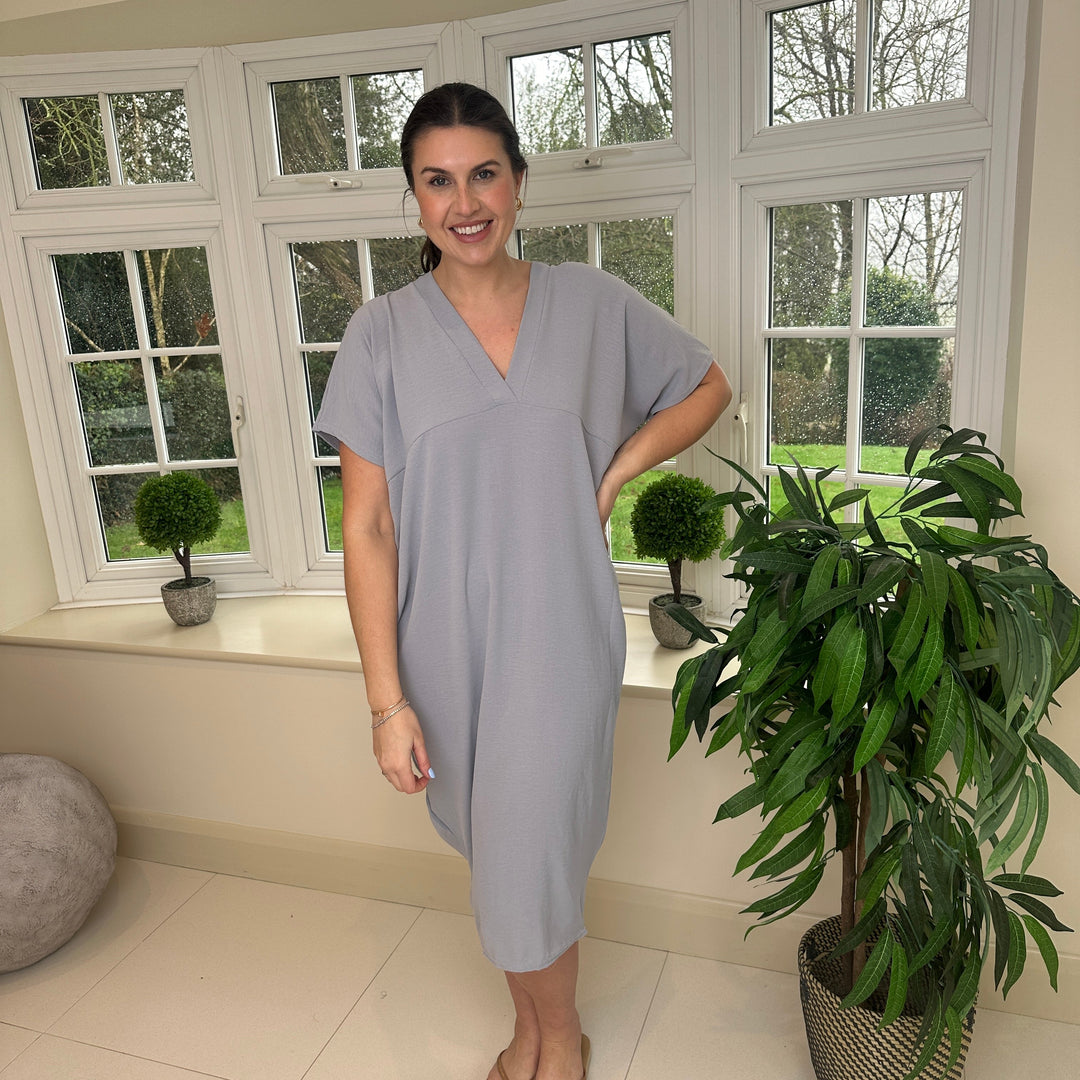 Levoire | Robe Midi Avec Décolleté En V