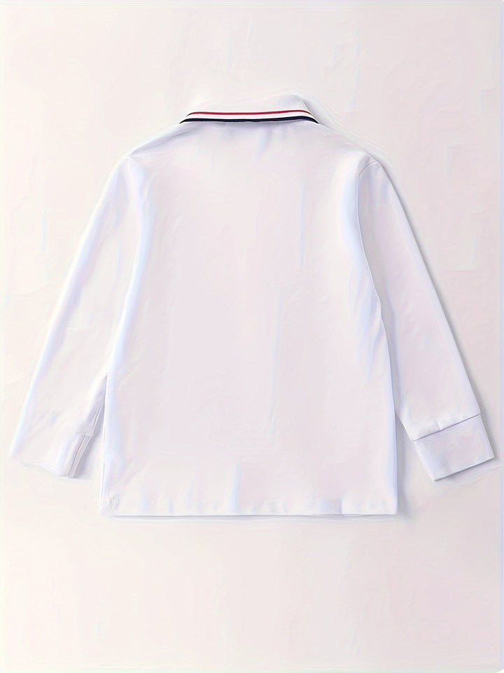 Levoire | Chemise Blanche Pour Garçon À Manches Longues