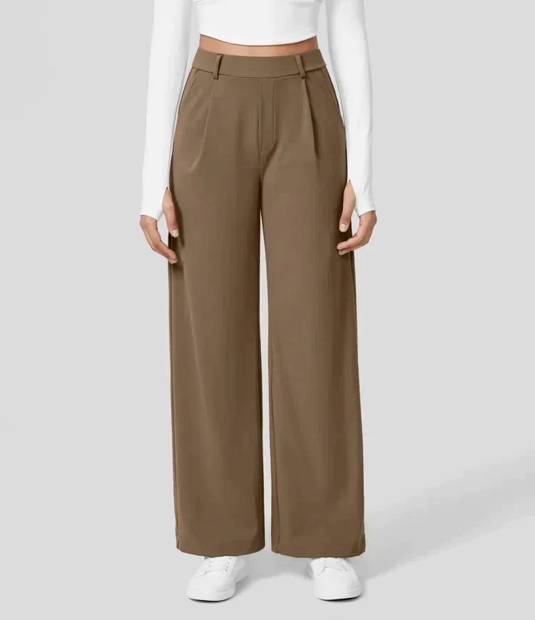Levoire | Pantalon Palazzo Évasé Taille Haute Pour Femmes