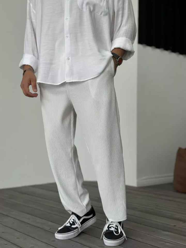 Levoire | Pantalon De Luxe Doux Pour Hommes Blanc