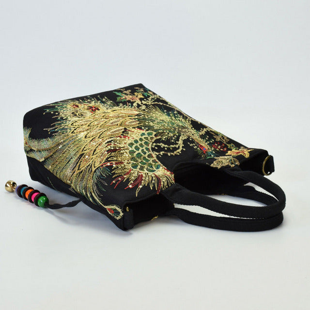 Levoire | Sac Brodé Paon